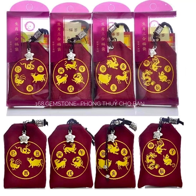 Túi Giải Tam Tai Thân Tý Thìn 2022 2023 2024, Để Túi Xách, Bóp Ví- Vật Phẩm Phong Thủy Cải Vận
