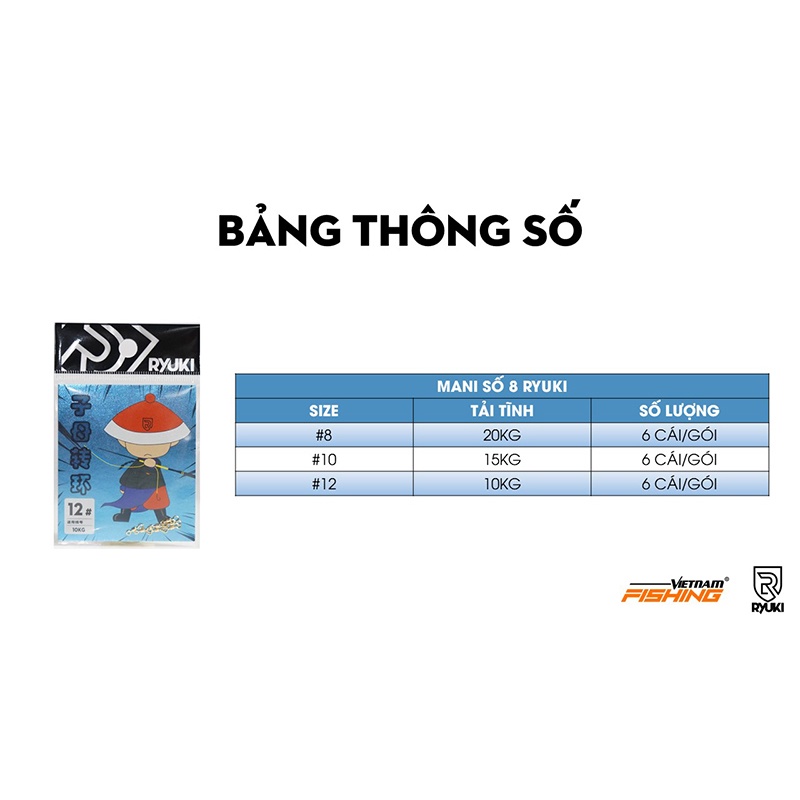 Mani Số 8 Ryuki - Chính Hãng – Han Fishing