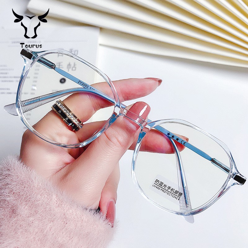 Mắt kính đa giác chống tia cực tím chống bức xạ thời trang hàn quốc
