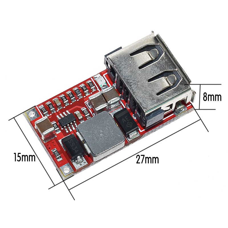 Module Nguồn Hạ Áp Có Cổng USB Sạc Điện Thoại 5V 3A- Linhkiendientusv.vn