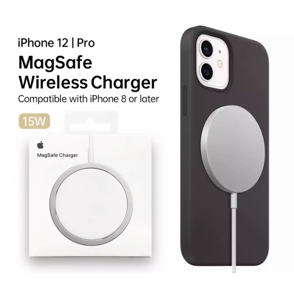 Sạc không dây từ tính MagSafe Cho iPhone 12 và các dòng máy chuẩn Qi- Bảo hành 6 tháng - Liên hệ lấy giá sỉ