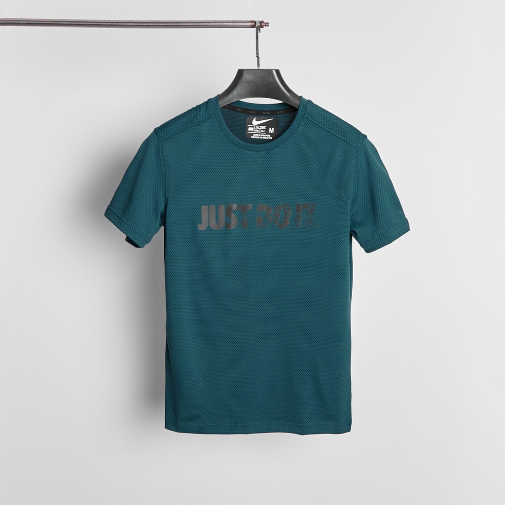 Áo thun nam cổ tròn JUST DO IT 6 màu phong cách thể thao vải nhẹ thoáng khí - Thời Trang Đường Phố