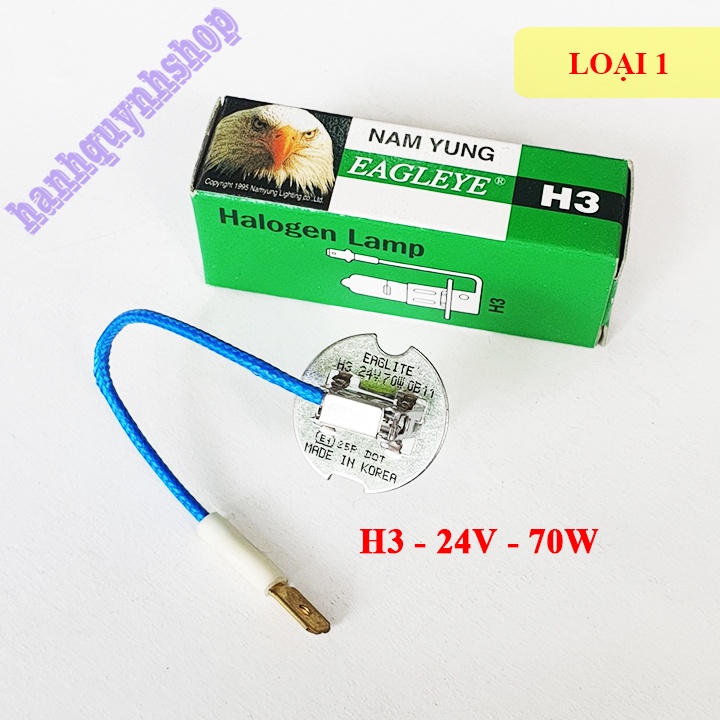 Bóng đèn ô tô H3 24V 70W con cú sợi tóc Halogen Nam Yung