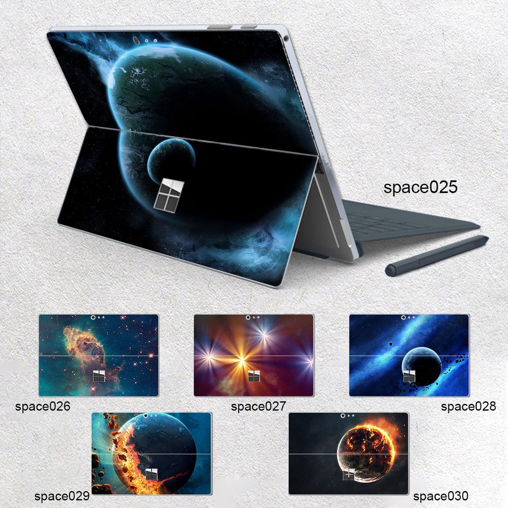 Skin dán hình không gian x05 cho Surface 3 10.8; Go, Go 2, Go 3; Pro 2 3 4 5 6 7 8 9 X