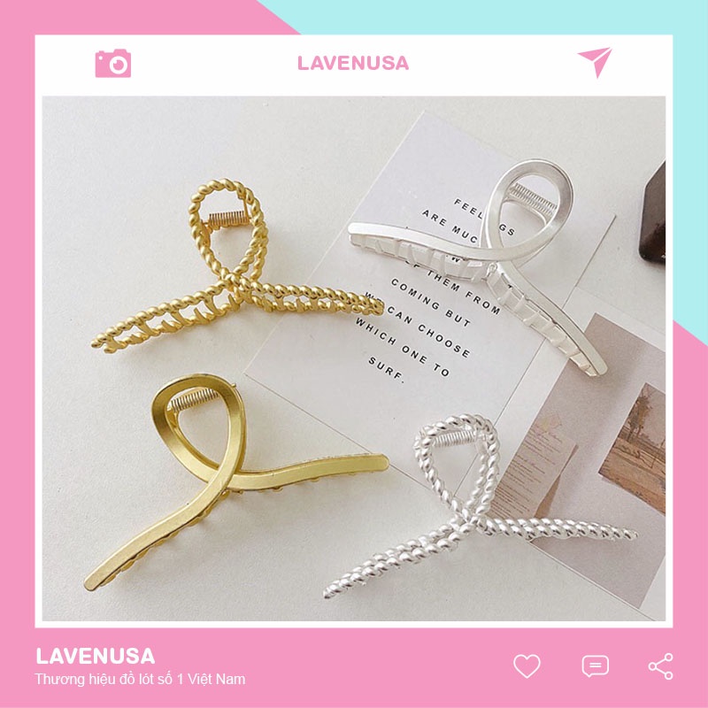 Kẹp tóc kim loại phong cách Hàn Quốc thời trang thanh lịch LAVENUSA CT20
