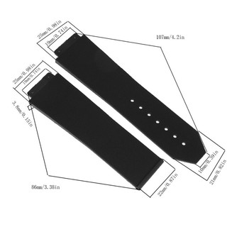 Ảnh thật 100% từ Kimdongho - Dây đồng hồ Hublot Case 42 Cao Su size 19-25-22 Fushion