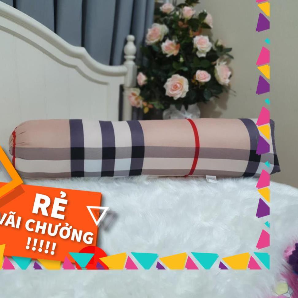 D Sale vỏ gối ôm poly cotton size người lớn kích thước 35x105cm mẫu ngẫu nhiên .