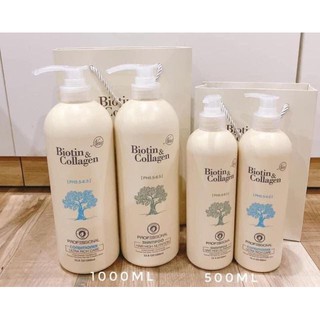 Dầu Gội Biotin Collagen trắng 500ml-1000ml giá siêu yêu