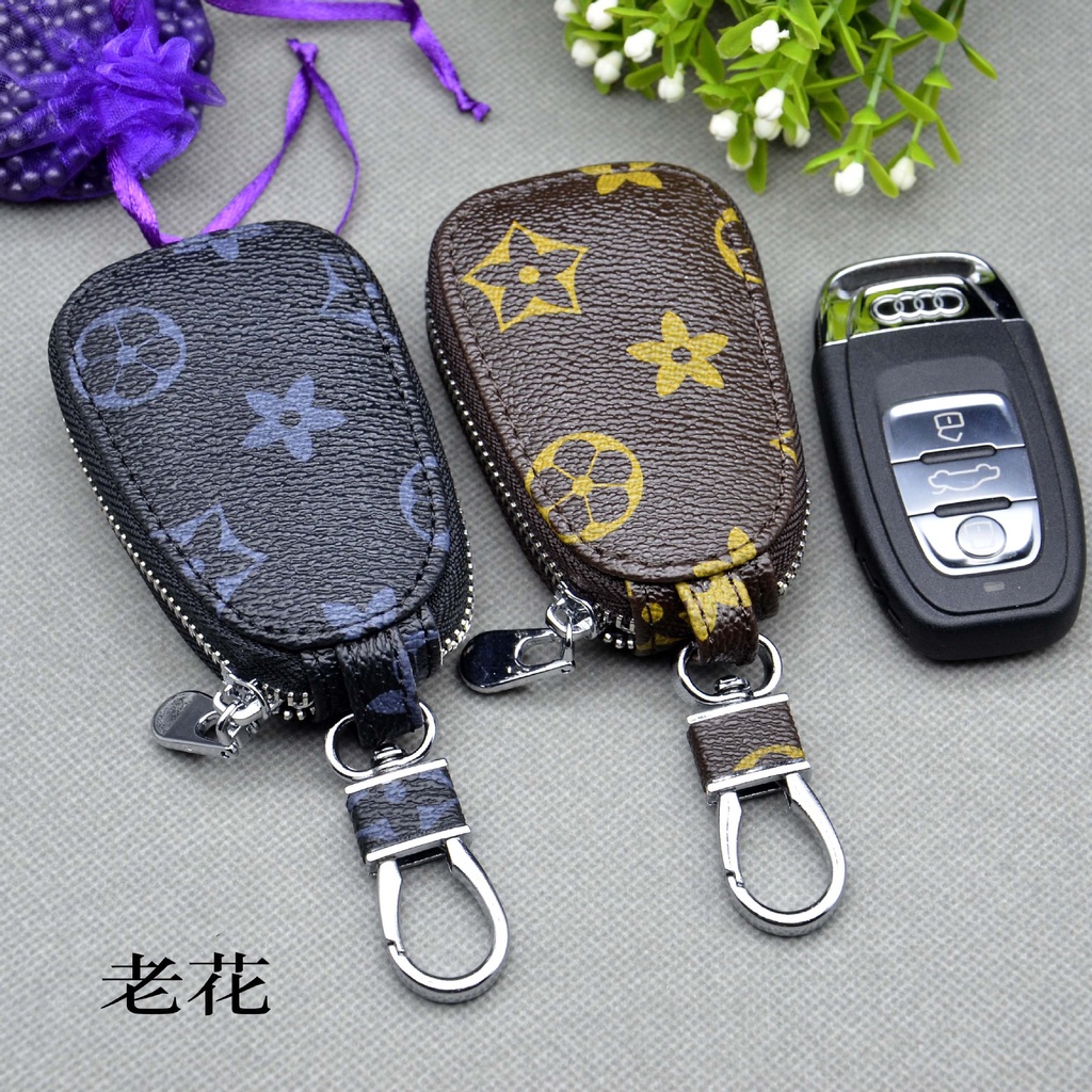 Ví đựng chìa khóa xe hơi có dây khóa kéo đa năng tiện dụng