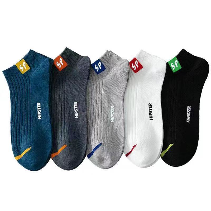 Set 5 Đôi Tất Thể Thao Cổ Thấp Thời Trang Cho Nam