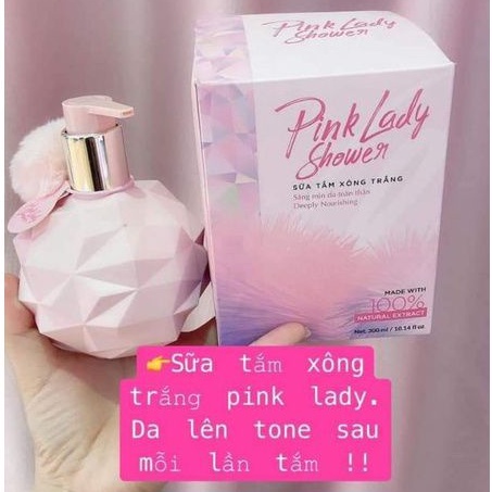 [CHÍNH HÃNG 100% ] PINK LADY SHOWER - SỮA TẮM XÔNG TRẮNG SÁNG MỊN DA TOÀN THÂN, HƯƠNG NƯỚC HOA