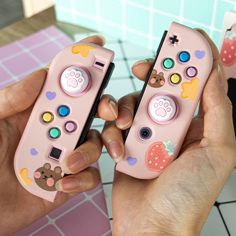 Ốp Bọc Nút Bấm Điều Khiển Chơi Game Thay Thế Chuyên Dụng Cho Nintendo Switch