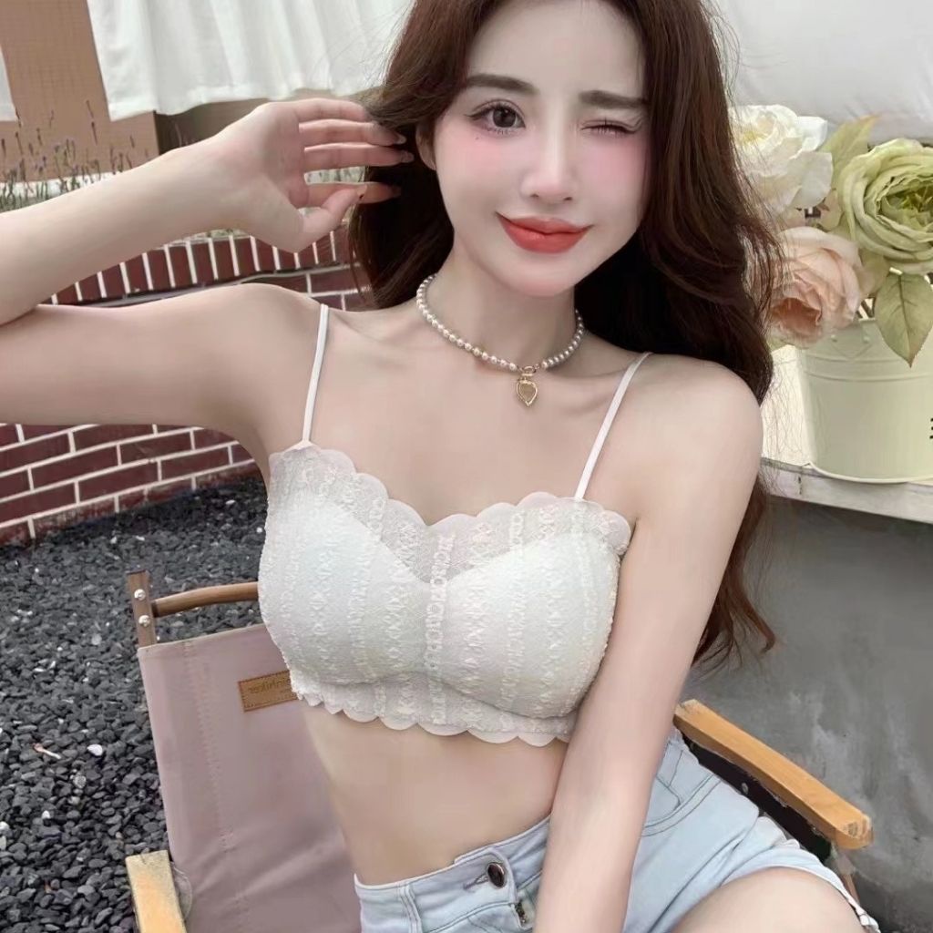 Áo bra nữ ren 2 dây sexy, áo lót su mềm mại không gọng mặc mát đẹp và gợi cảm JOCOSI B8985