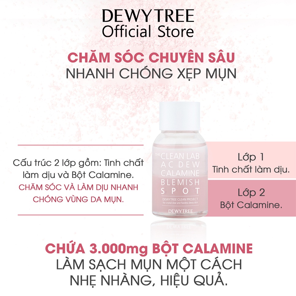 Tinh Chất Chấm Mụn Dewytree The Clean Lab AC DEW Calamine Blemish Spot 20ml