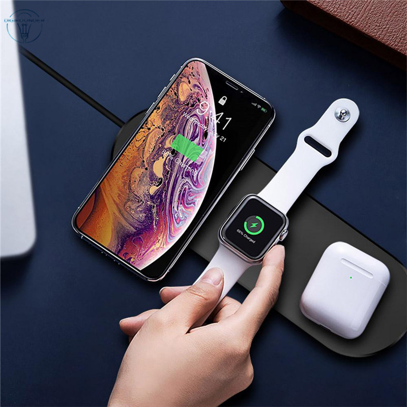 Đế sạc không dây 3 trong 1 thích hợp cho tai nghe không dây