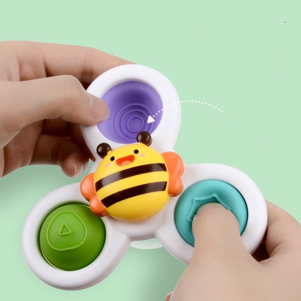 Hộp Đồ chơi cho bé con quay spinner dán tường cánh cho bé yêu