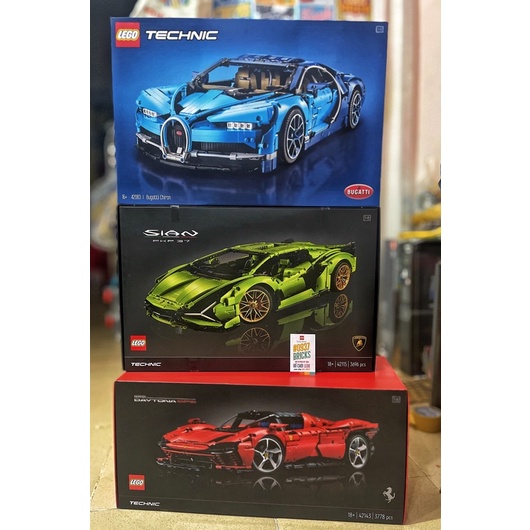 CÓ SẴN 42143 LEGO Technic™ Ferrari Daytona SP3 SIÊU XE Daytona 0937BRICKS