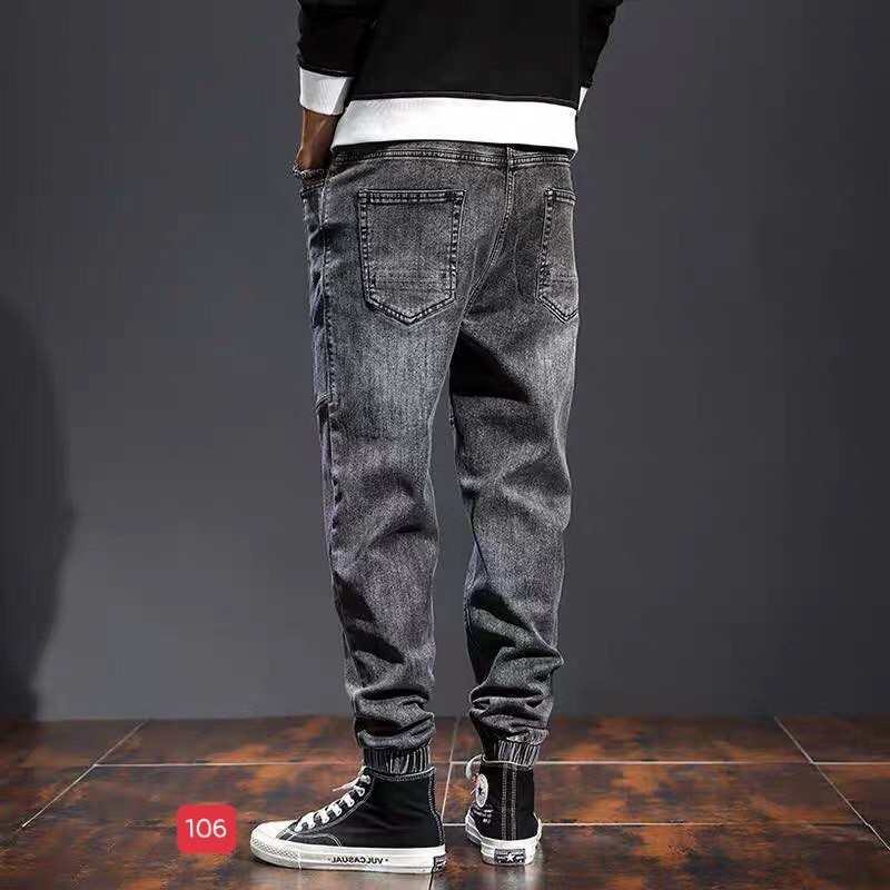 (HỖ TRỢ ĐỔI SIZE) Quần Jean ống jogger mẫu xám trẻ trung, giá rẻ chất liệu jean cao cấp 108 | BigBuy360 - bigbuy360.vn