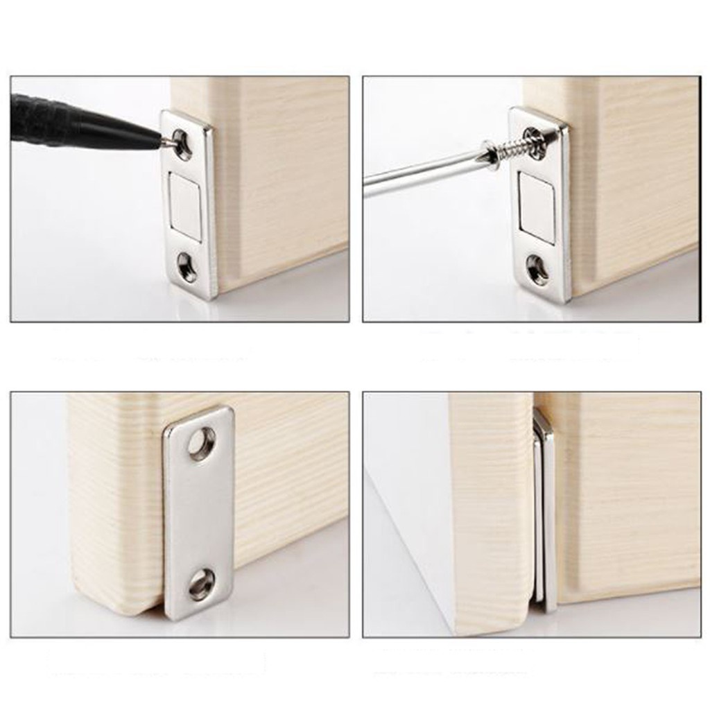 Nam Châm Gắn Cửa Lực Hút Cực Mạnh Chất Liệu Thép Không Gỉ