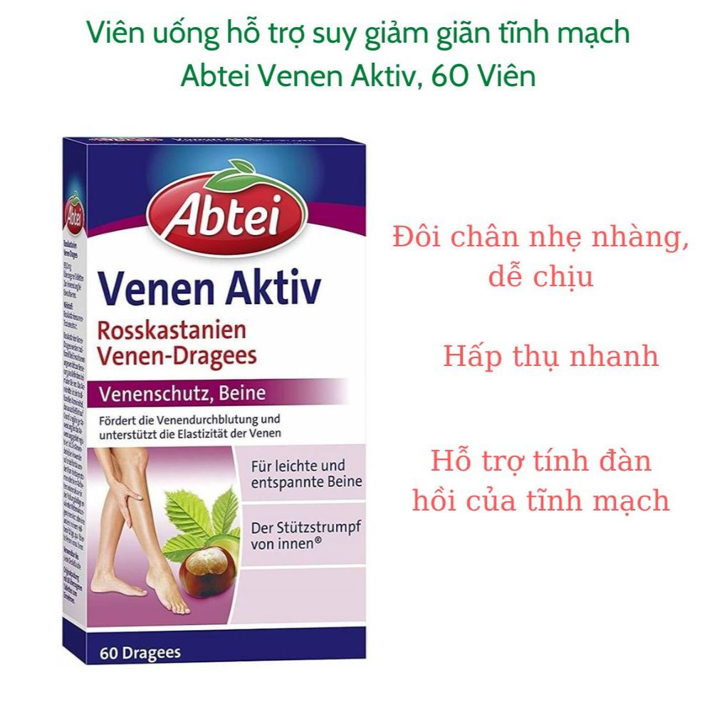 Kem bôi giãn tĩnh mạch Abtei Venen Aktiv 125ml Nhập khẩu Đức - Shop Lavenic
