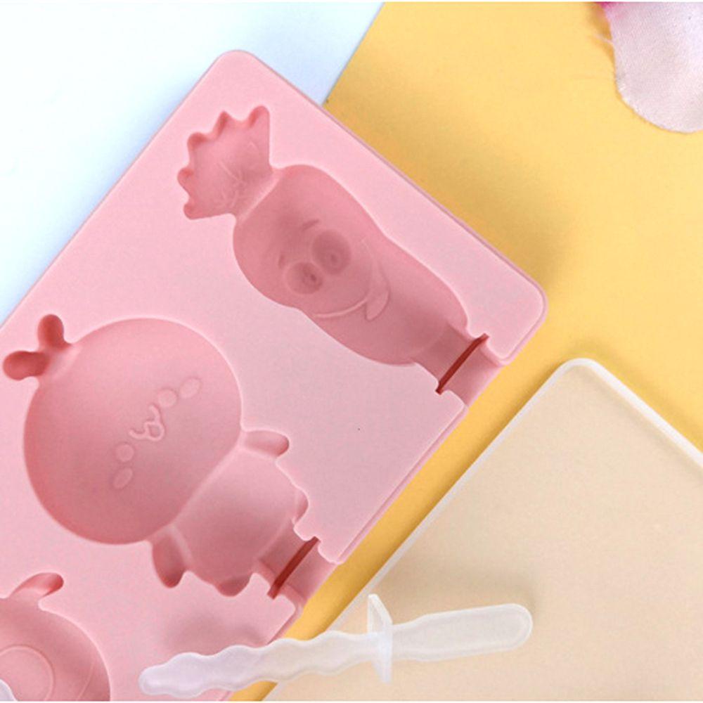 YIYU Khuôn Làm Kem Que Bằng Silica Gel DIY Có Thể Tái Sử Dụng