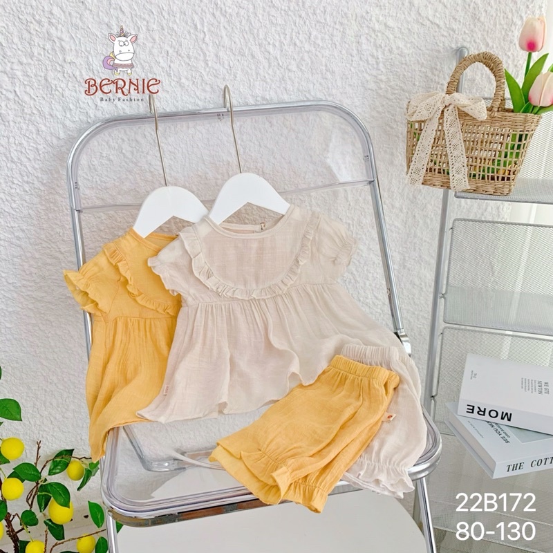 Bộ bé gái Bernie đũi baby Doll mềm mại cho bé từ 9-22kg-22B172