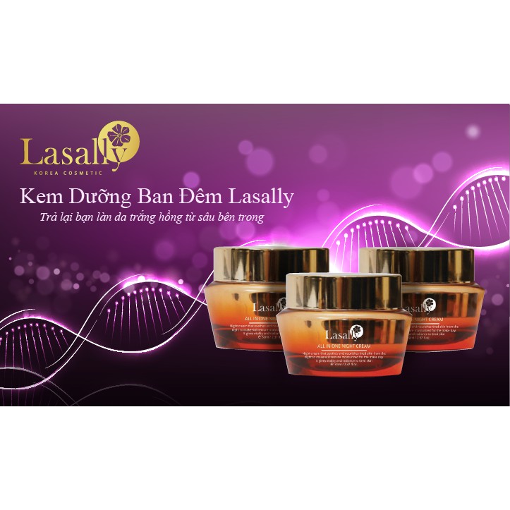 [HÀNG NHẬP KHẨU CHÍNH HÃNG 100%]Kem Dưỡng Tái Tạo Da Chuyên Sâu Ban Đêm Lasally - Hàn Quốc 50ml