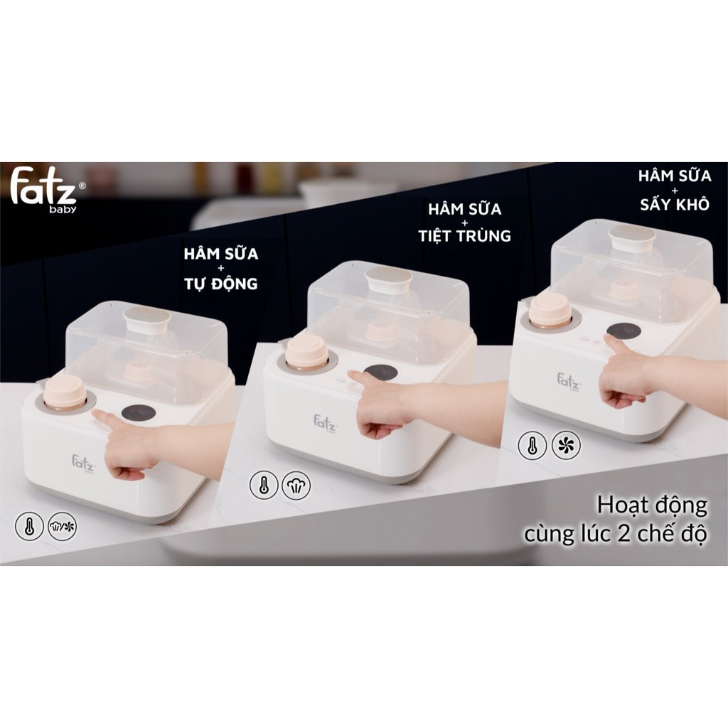 Máy tiệt trùng sấy khô thông minh tích hợp hâm sữa điện tử Fatzbaby CAPTAIN 1 - FB4320SJ