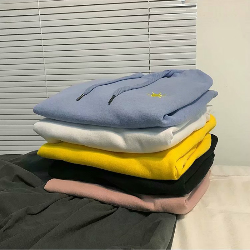 Áo hoodie màu trơn thêu hình thời tiết độc đáo cỡ lớn thời trang Harajuku | BigBuy360 - bigbuy360.vn