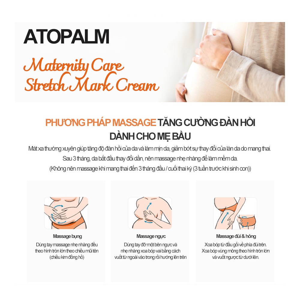 Kem chống rạn da cho mẹ bầu Atopalm Maternity Care Stretch Mark Cream (chính hãng Hàn Quốc)