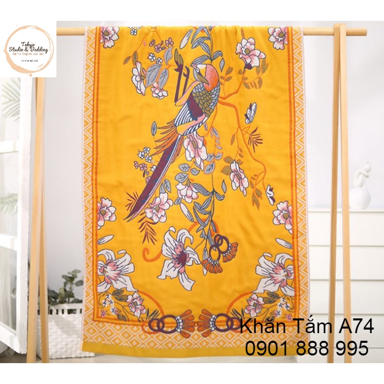 O14_Khăn tắm xô 100% Organic Cotton cao cấp (Size:140*70cm)