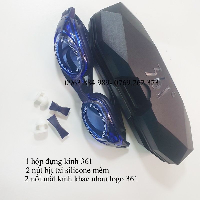 Kính bơi 361 thương hiệu dụng cụ thể thao nổi tiếng mã KB.01 cho mọi đôi tượng khi xuống nước