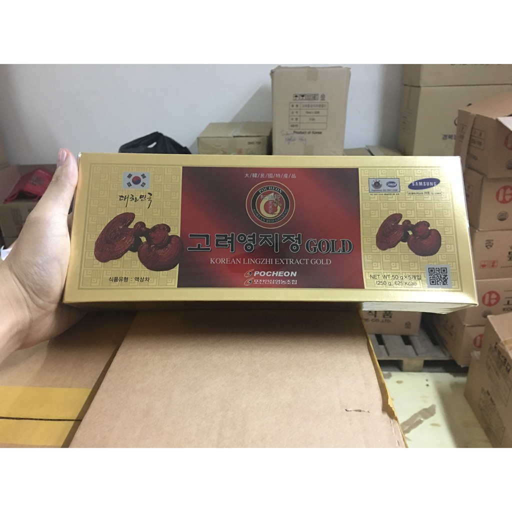 Cao linh chi Pocheon Hàn quốc hộp 5 lọ