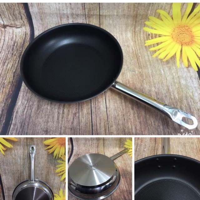 Chảo chống dính FIVESTAR 30 cm 3 đáy  HÀNG CHÍNH HÃNG BẢO HANH 5 NĂM