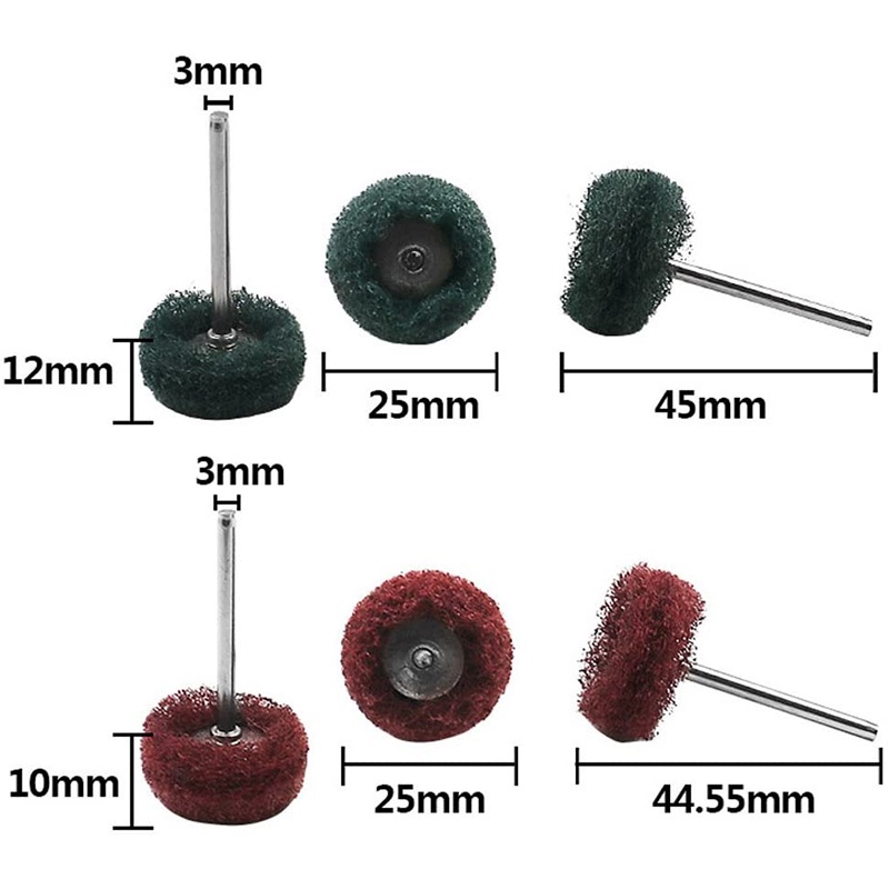 Bánh xe mài mòn , Bộ bánh xe đánh bóng đệm 80 '150 '240 '300 Grit cho Dụng cụ quay Dremel '40Pcs)