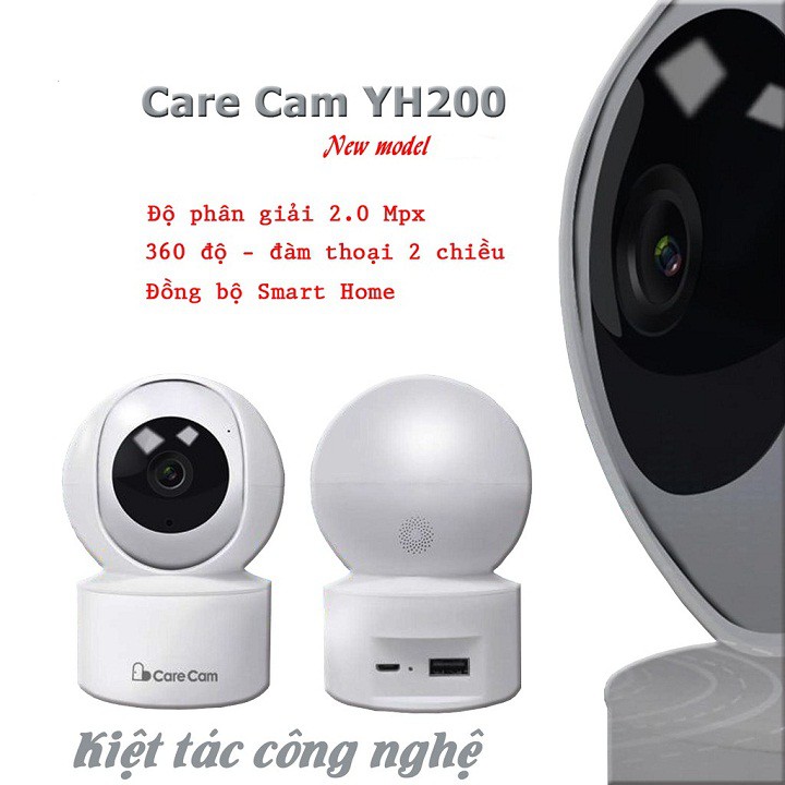 Camera wifi ip xoay 360 carecam YH200 AI 2.0 mb | BigBuy360 - bigbuy360.vn