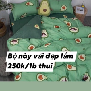 sét poly cotton hình trái bơ - mùa bơ đến rồi nha