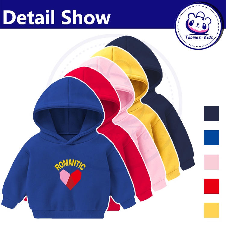 Áo Hoodie Mềm Mại Thoải Mái In Họa Tiết Lãng Mạn Thời Trang Xuân Thu Cho Bé Trai Và Gái 2-6 Tuổi