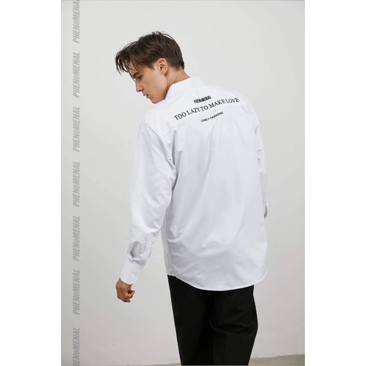 ÁO SƠ MI UNISEX PHENOMENAL (có 4 màu: đen - trắng - xanh - tím) | BigBuy360 - bigbuy360.vn