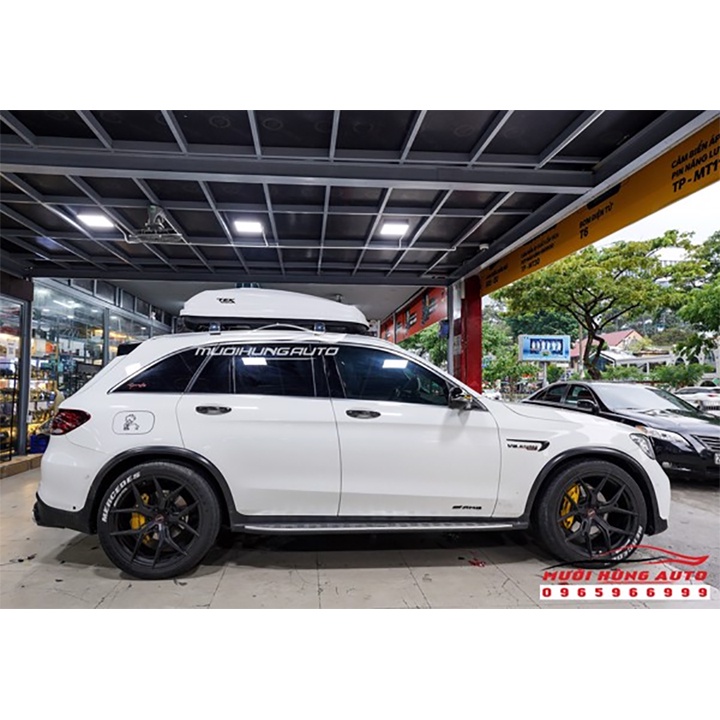 COMBO Cốp Nóc Mui Kiểu Phi Thuyền & Baga 2 Thanh Ngang Dành Cho Xe Mercedes AMG