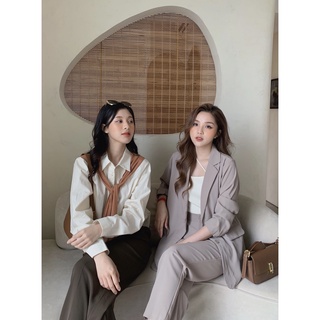 Áo khoác blazer hàn 3 màu AKS-576 freesize