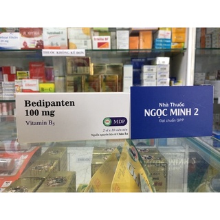 Bedipanten 100mg vitamin B5 2 vĩ x 10 viên nén