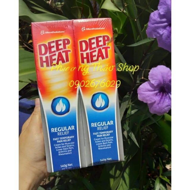 Kem bôi xoa bóp cho người đau nhức xương khớp Deep Heat Australia 140gr