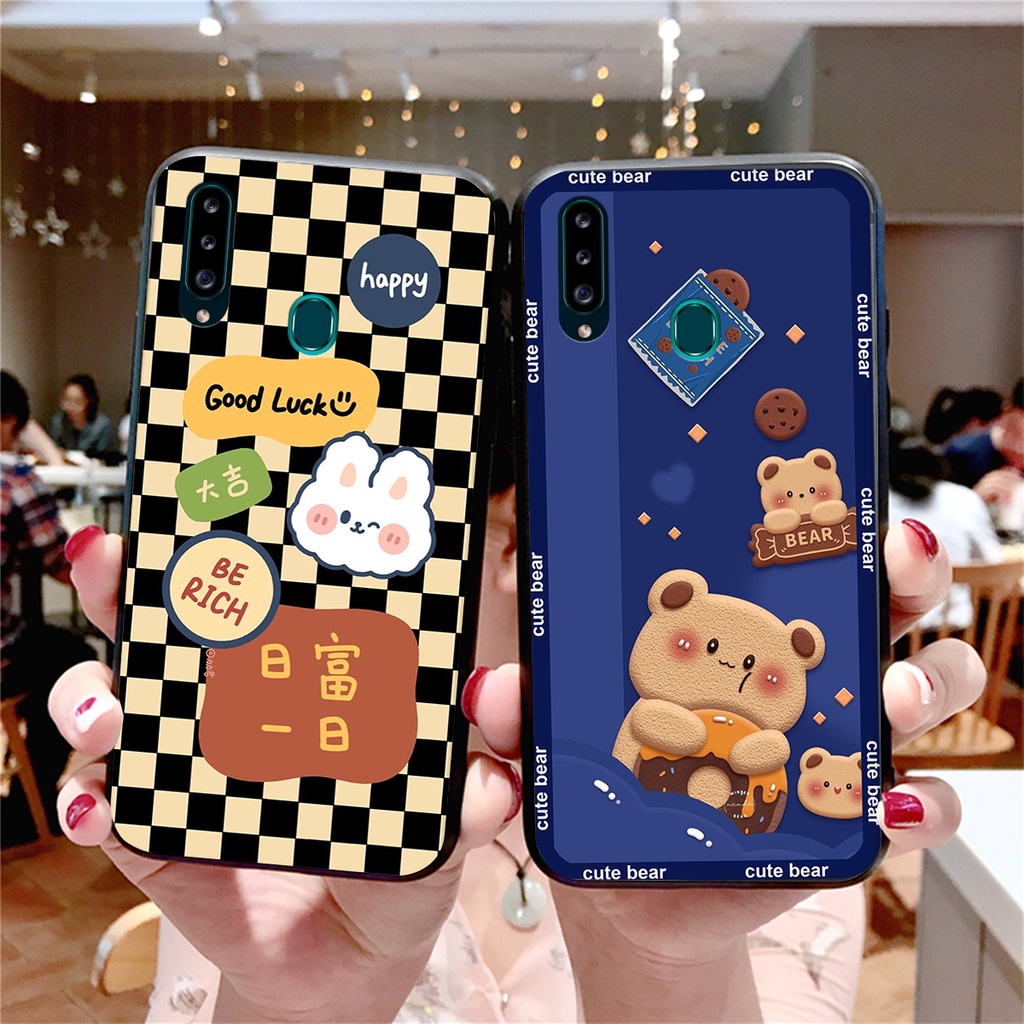 Ốp lưng Samsung A20S / M20 in hình 3D GẤU cute be@r, soda, happy day cực hot ,thời thượng