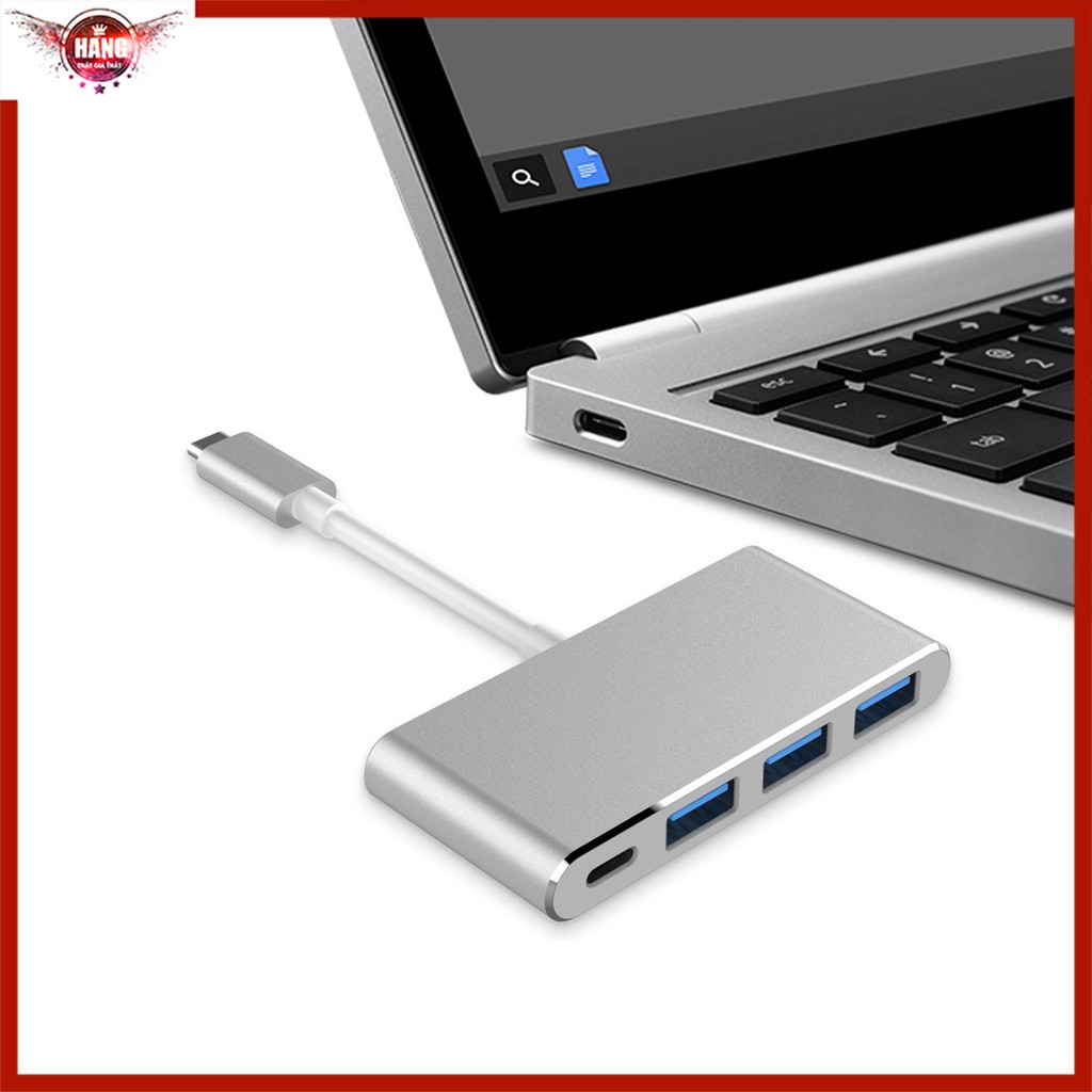 Hub Usb Type-c ra 3 cổng usb 3.0 và 1 cổng sạc PD