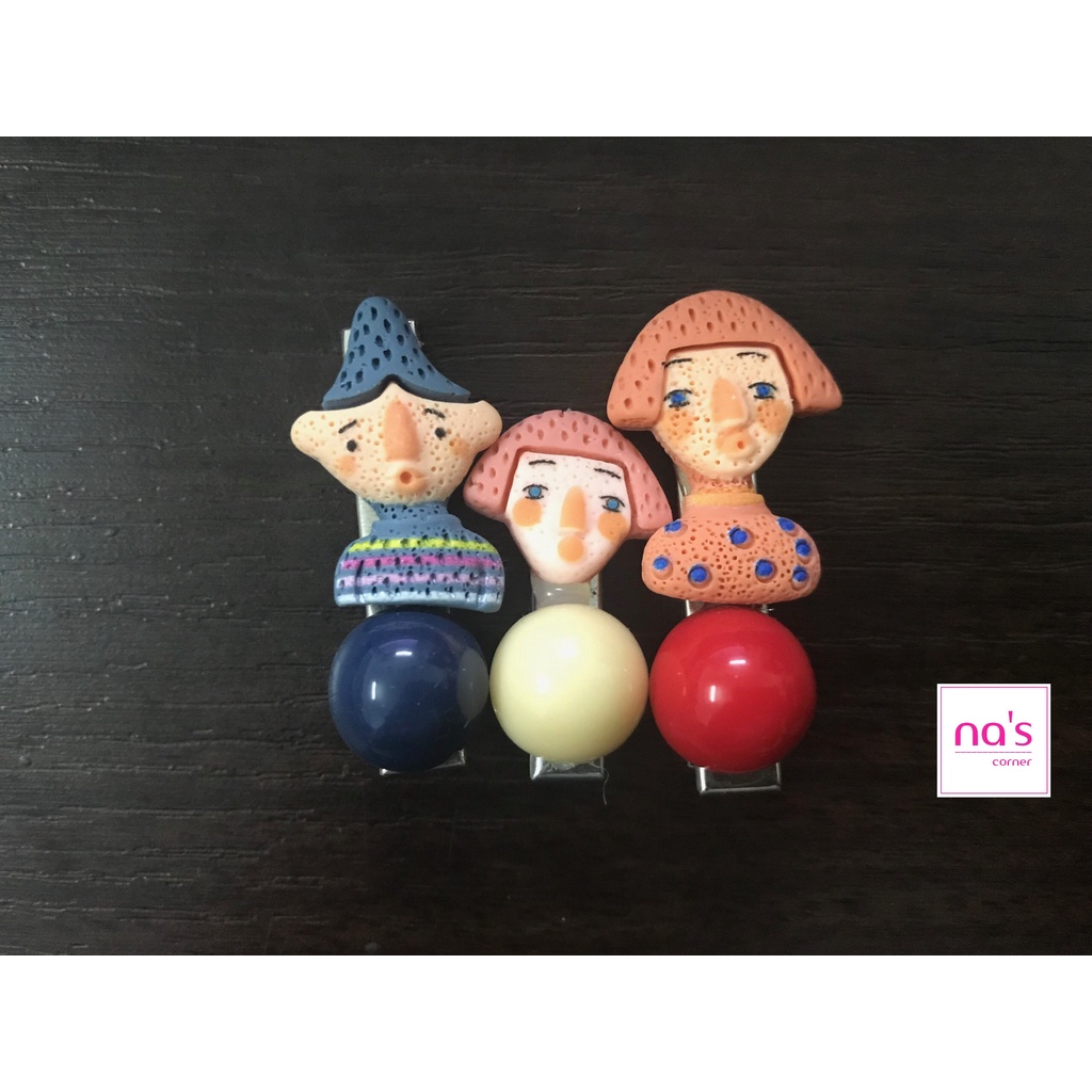 Kẹp tóc mỏ vịt nhỏ hình ảnh ngộ nghĩnh 3.3cm 4.5cm