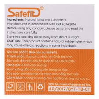 Bao cao su SafeFit Smooth - Trơn mượt