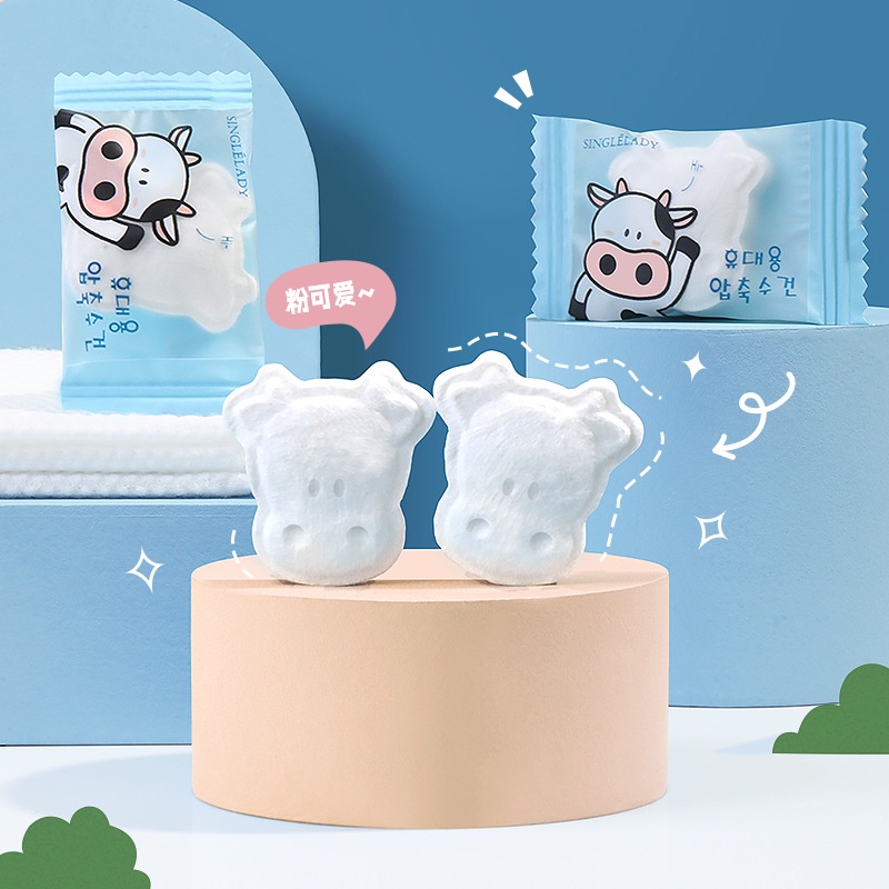 Khăn Nén Chất Liệu Cotton Dày Tiện Dụng Du Lịch - Khăn Du Lịch Viên Nén