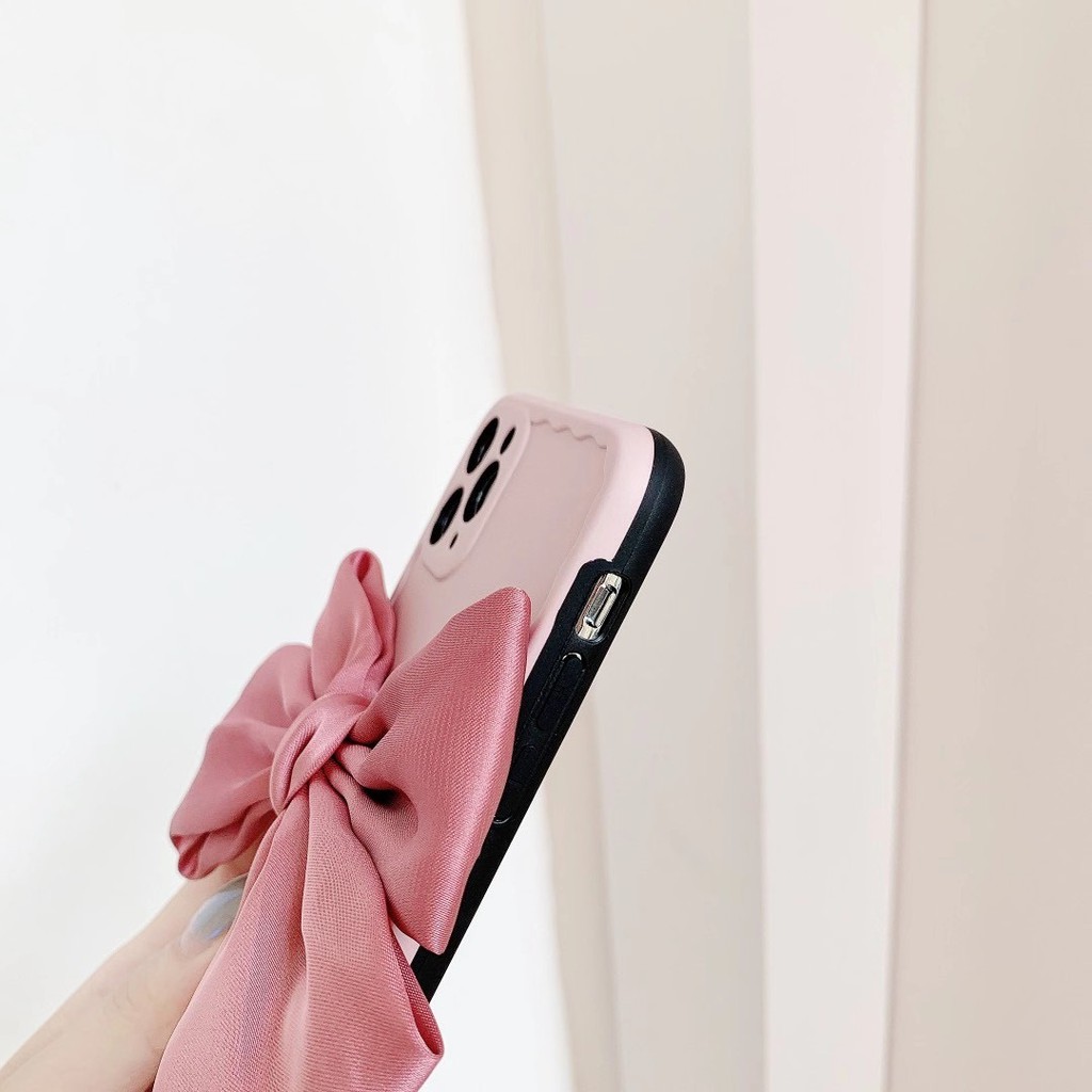 Ốp điện thoại tpu hình nơ cho Iphone 6 7 8 Plus 11 11 Pro 11 Promax 12 12 Pro 12 Promax 13 promax