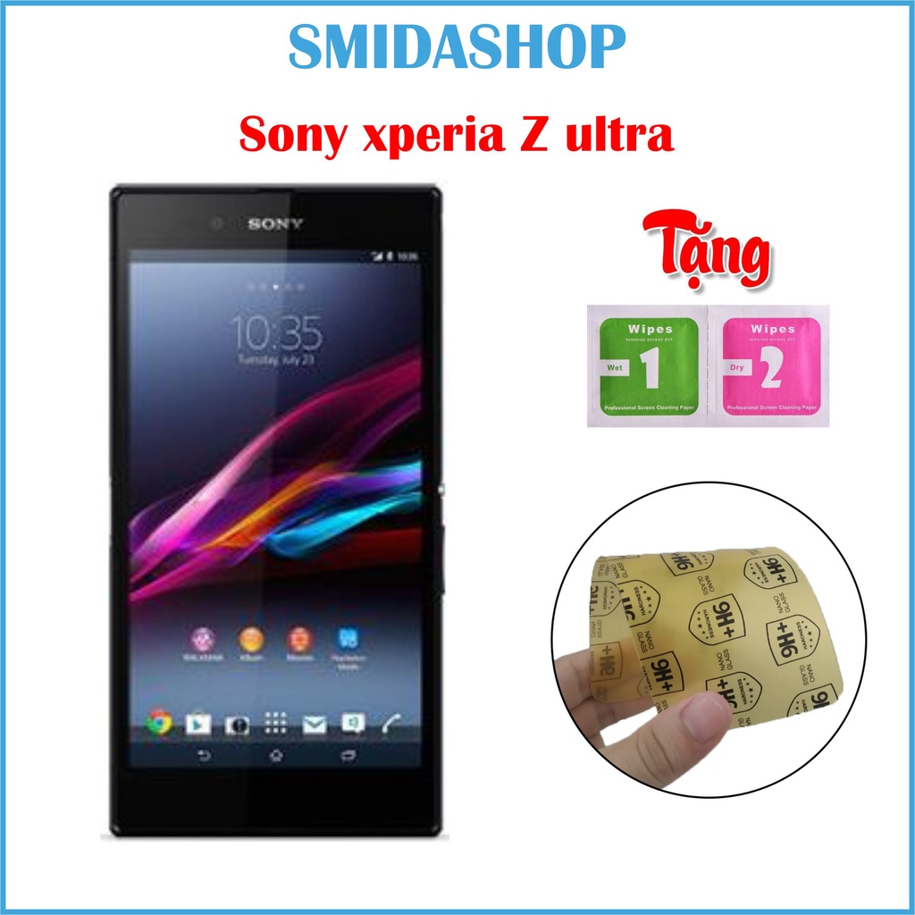 Cường lực dẻo Sony mặt trước sau Z ultra